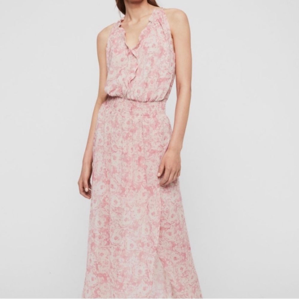 All Saints Nylah floral maxi dress xs extra small - gorgeous!